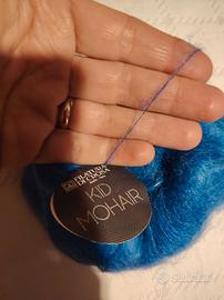 Filato mohair sottile azzurro