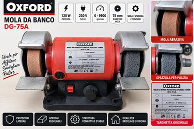 Mola Banco 75 mm 120W Pietra Abrasiva e Spazzola