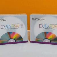 2x confezioni Memorex DVD-RW, 20 DVD-RW in tutto,