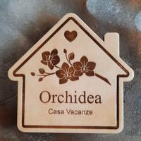Targa fuori porta in legno