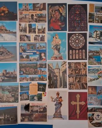 LOTTO 55 CARTOLINE D'EPOCA VINTAGE FRANCIA/ITALIA.