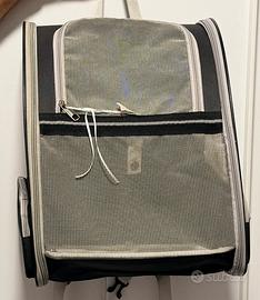 trasportino gatto zaino