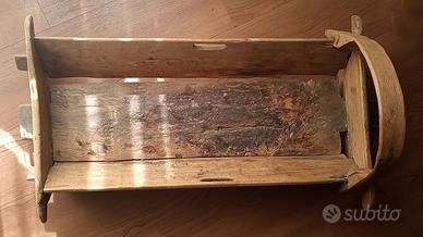 Antica Culla a dondolo in Legno, smontabile