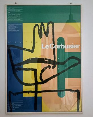 Poster ultima mostra Le Corbusier Torino