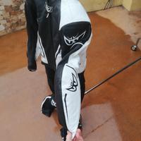 tuta moto 50 divisibile perfetta in pelle