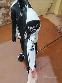 tuta moto 50 divisibile perfetta in pelle