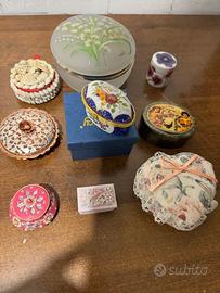 Lotto 9 scatole contenitori