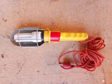 Lampada portatile da officina gialla