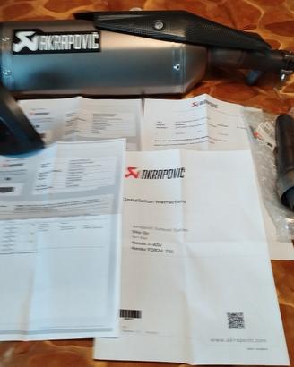 Scarico Akraprovic originale Honda Xadv 750 -Forza