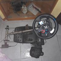 volante pedaliera cambio e postazione logitech ps