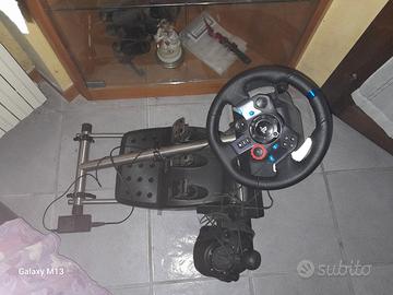 volante pedaliera cambio e postazione logitech ps
