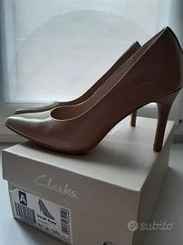 Décolleté in pelle beige Clarks – Taglia 37.5