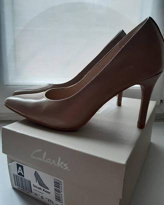 Décolleté in pelle beige Clarks – Taglia 37.5