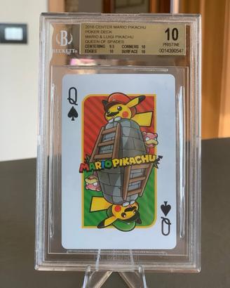 Carta pokemon Poncho Pikachu Mario & Luigi