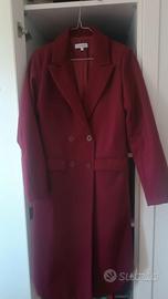 Cappotto combipel bordeaux