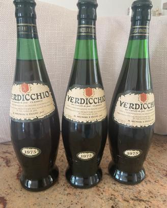Bottiglia di vino verdicchio