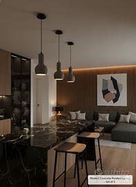 Tre lampade di design a sospensione da soffitto