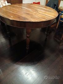 tavolo rotondo antico 5 gambe
