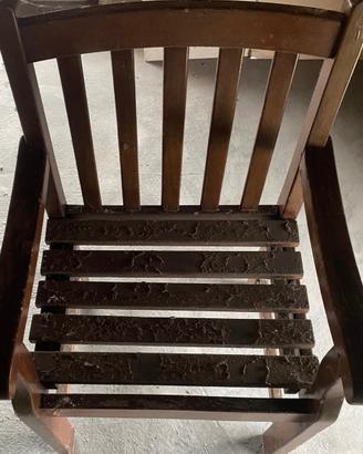 sedia legno esterno x4