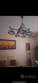 lampadario in vetro galles