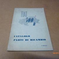 CATALOGO RICAMBI FIAT 500 B TOPOLINO