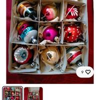 palline di Natale in vetro vintage