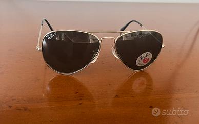 Ray-Ban RB3025 Aviator Polarized Silver G-15 Nuovi