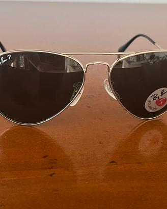 Ray-Ban RB3025 Aviator Polarized Silver G-15 Nuovi