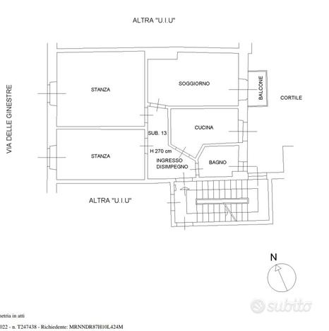 ROIANO PRIVATO VENDE INTERESSANTE TRILOCALE 74 mq