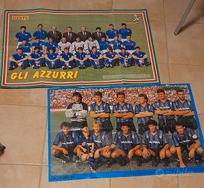 poster e cartoline calcio vintage anni 80 e 90