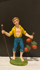 Statuina contadino per presepe