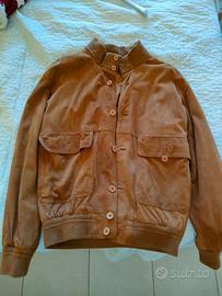 Giacca vera pelle camoscio tg.50