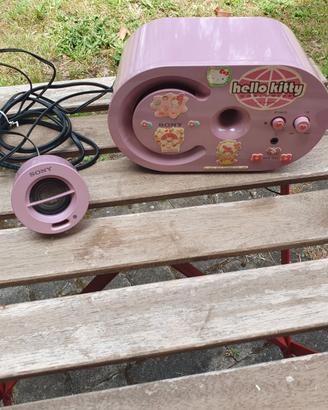 radio SONY rosa funzionante.