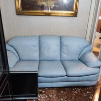 divano Ecopelle celeste chiaro
