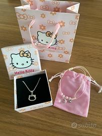 Collana&braccialetto HelloKitty +pacchetto regali