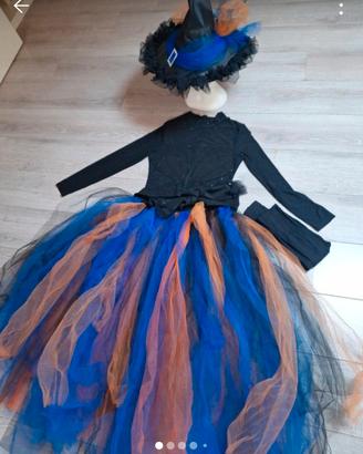 costume da Strega Halloween Abito donna Vestito 