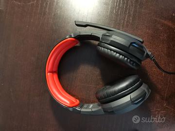 Cuffie Gaming GXT Nere e Rosse con Microfono