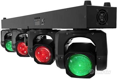 TESTA MOBILE DISCOTECA LUCI LED BARRA CON 4 TESTE