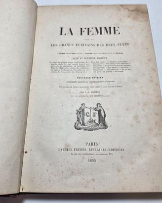 Libro Antico 1855 - La femme jugée .. par Larcher