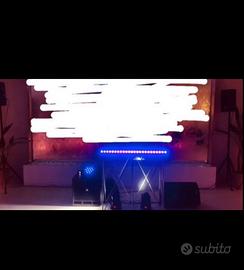Impianto audio per piano bar e dj