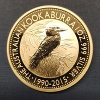 AUSTRALIA -Kookaburra argento PROOF -anno 2015