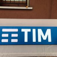 INSEGNA TIM IN RILIEVO BILATERALE