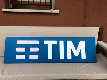 INSEGNA TIM IN RILIEVO BILATERALE