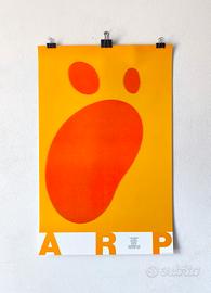 Manifesto Mostra JEAN ARP 1985 - Grafica Vintage