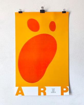 Manifesto Mostra JEAN ARP 1985 - Grafica Vintage