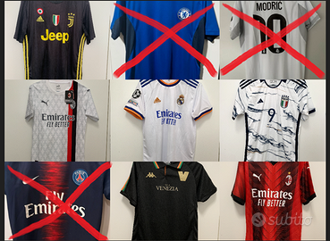 lotto maglie calcio per liberare l'armadio tutte M