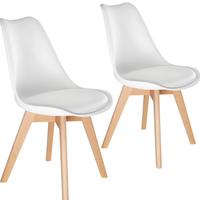 Set di 2 sedie Bianche