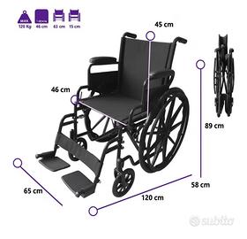 Sedia a rotelle NUOVA confezione ancora sigillata