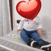 Fasciatoio con bagnetto senza cassetti