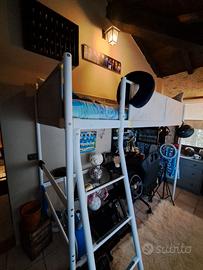 Struttura letto a soppalco 90×200